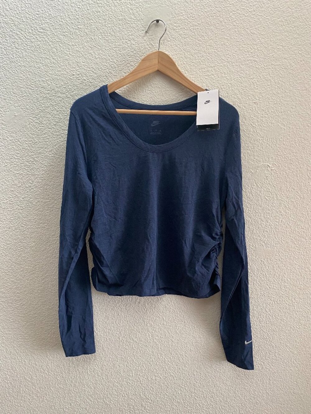 NWT Nike Sportswear Chill Knit Long-Sleeve Top Size XL Blue Color HV2399-410 NEW